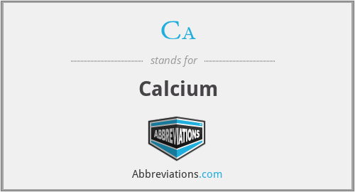 What does calcium ion stand for?